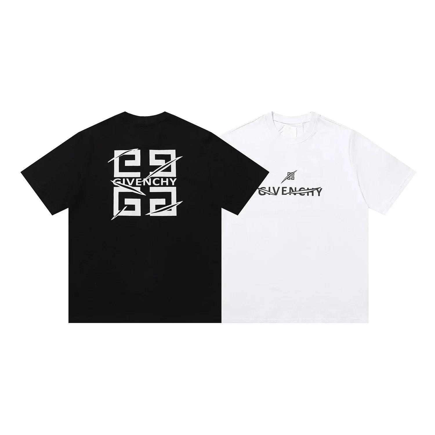 Givenchy Graphic Print Black White Casual T-Shirt