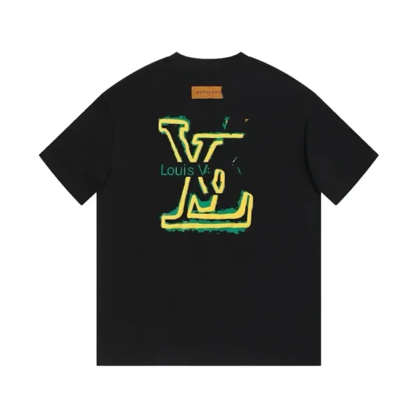 Louis Vuitton LV Graffiti Print Black T-Shirt - 1