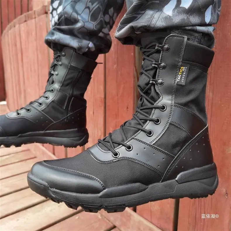 Summer zipper combat training boots photo 8