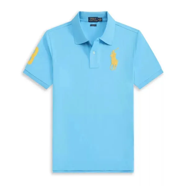 Design Striped Polo Orange and Black Polo Tops Polo - 10