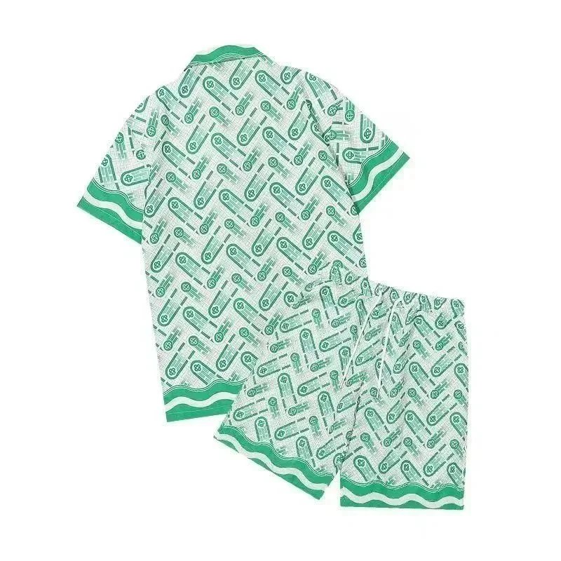 Gucci Resort Collection Multicolor Print Short Sleeve Shirt And Shorts Set
