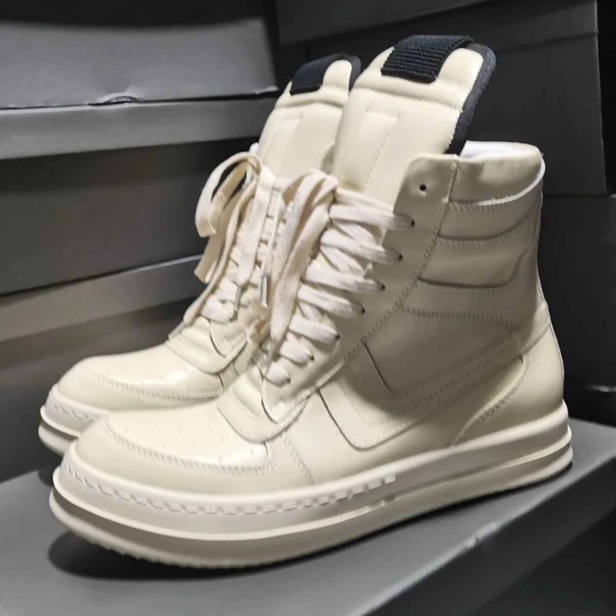 Off-White Industrial White High Top Sneakers