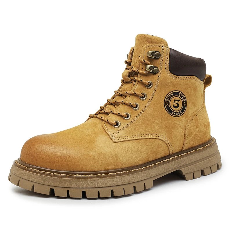 Suede Ankle Boot Tan Casual Work Boots