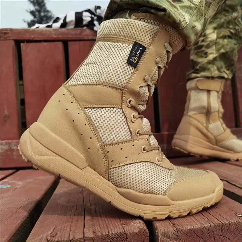 Summer zipper combat training boots photo 2