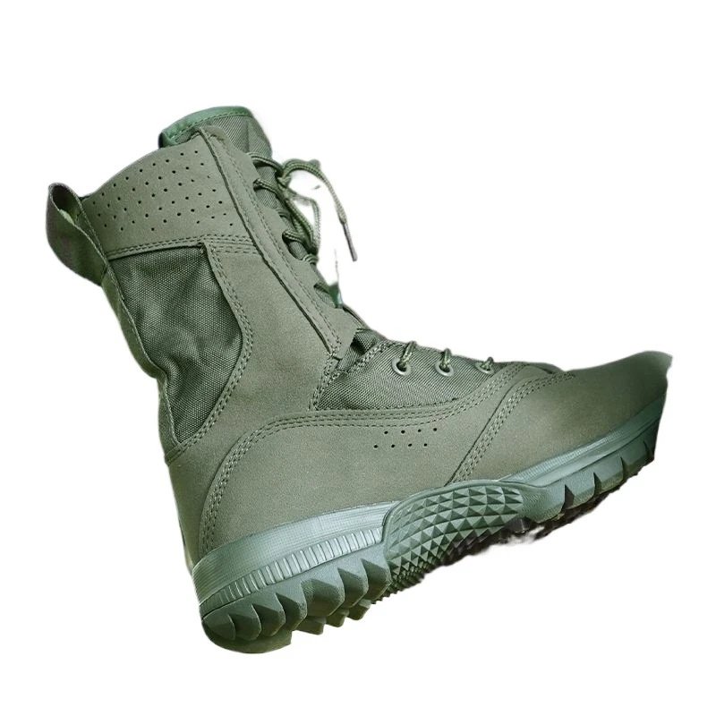 Tactical Boots Olive Green Military Style