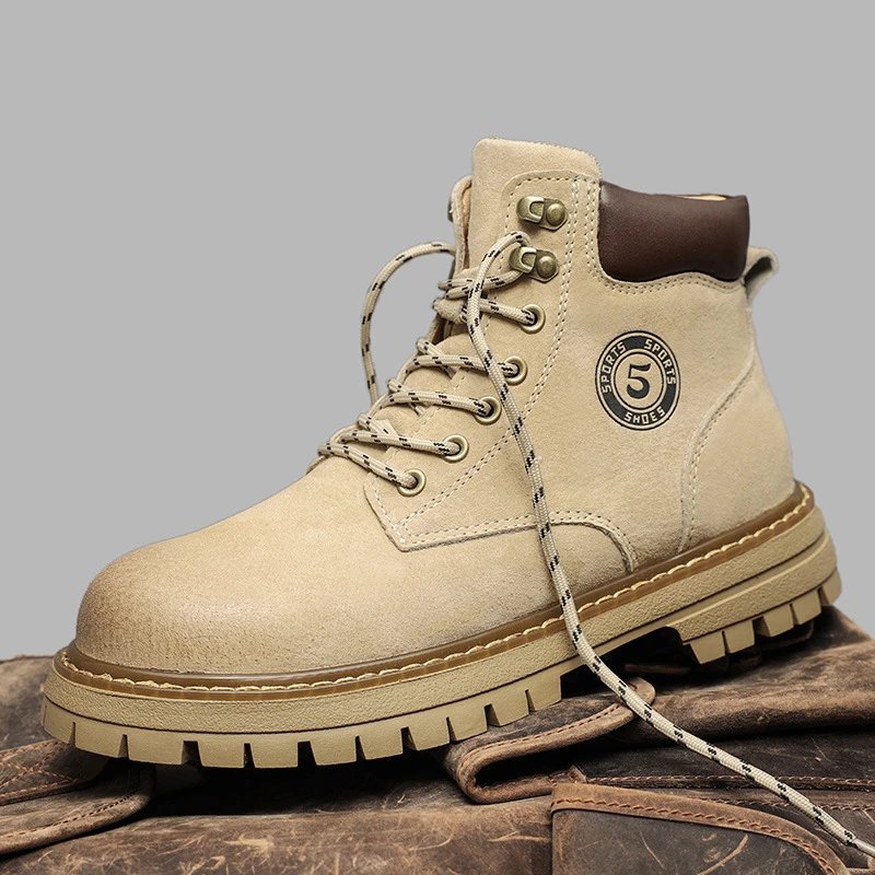 Suede Ankle Boot Tan Casual Work Boots