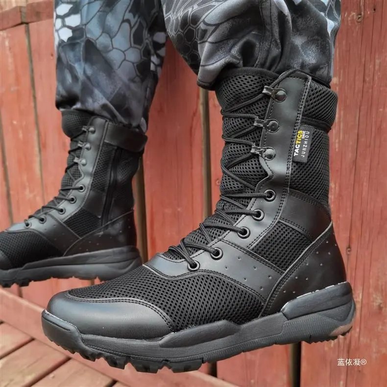 Summer zipper combat training boots photo 7