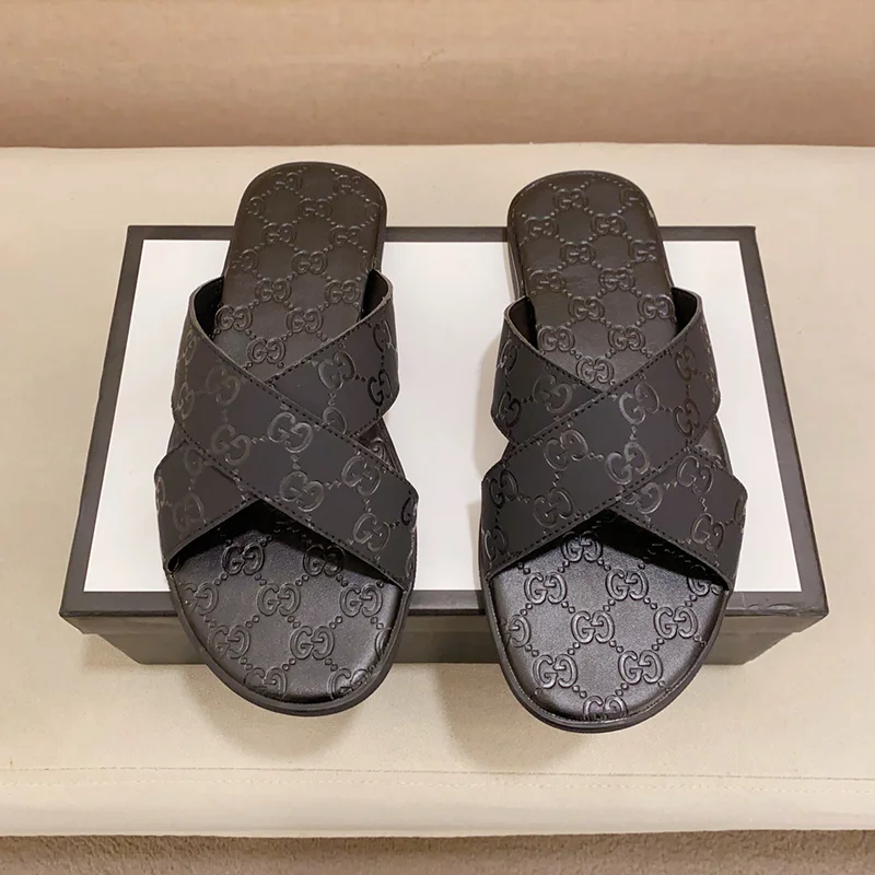 Gucci Black Slippers