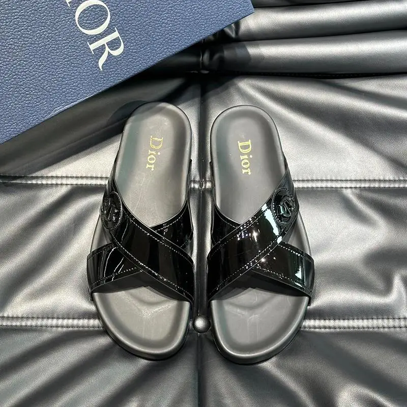 Dior Black Slides