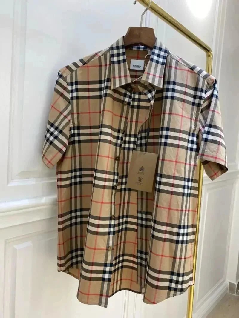 Burberry Vintage Check Beige Short-Sleeve Shirt