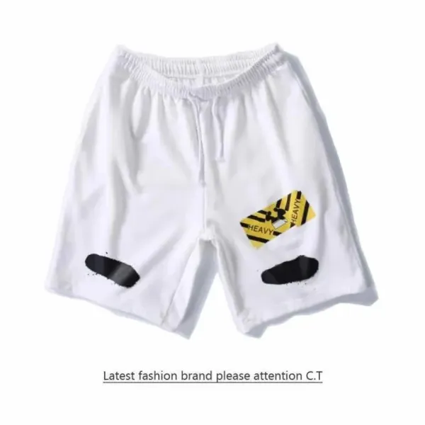 Off-White Logo Tape Shorts White - 15