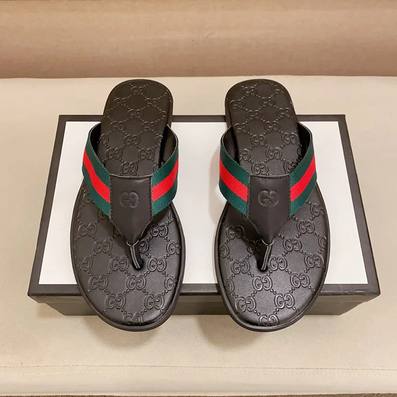 Gucci Black Thong Sa