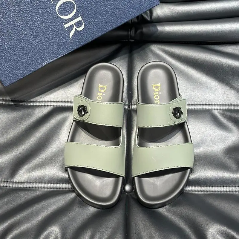 Dior Green Slides