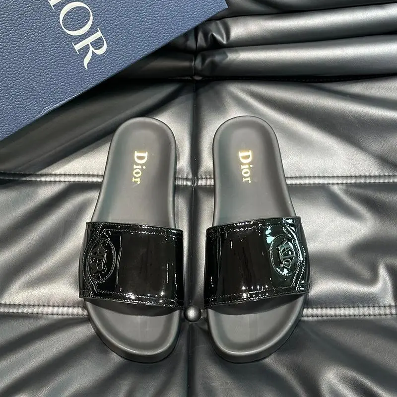 Dior Black Slides