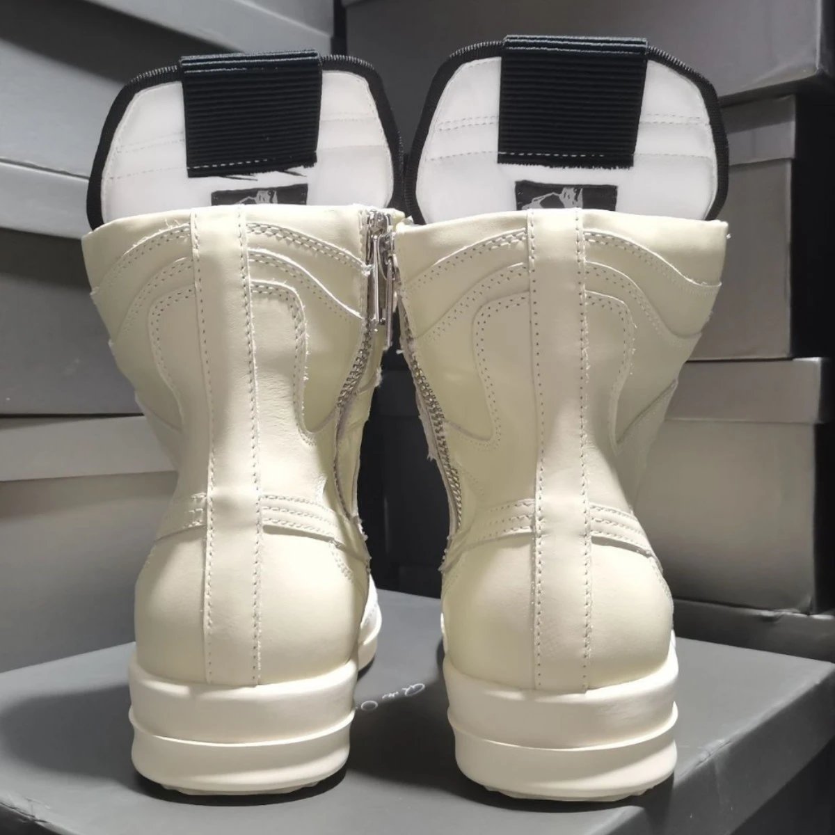 Off-White Industrial White High Top Sneakers