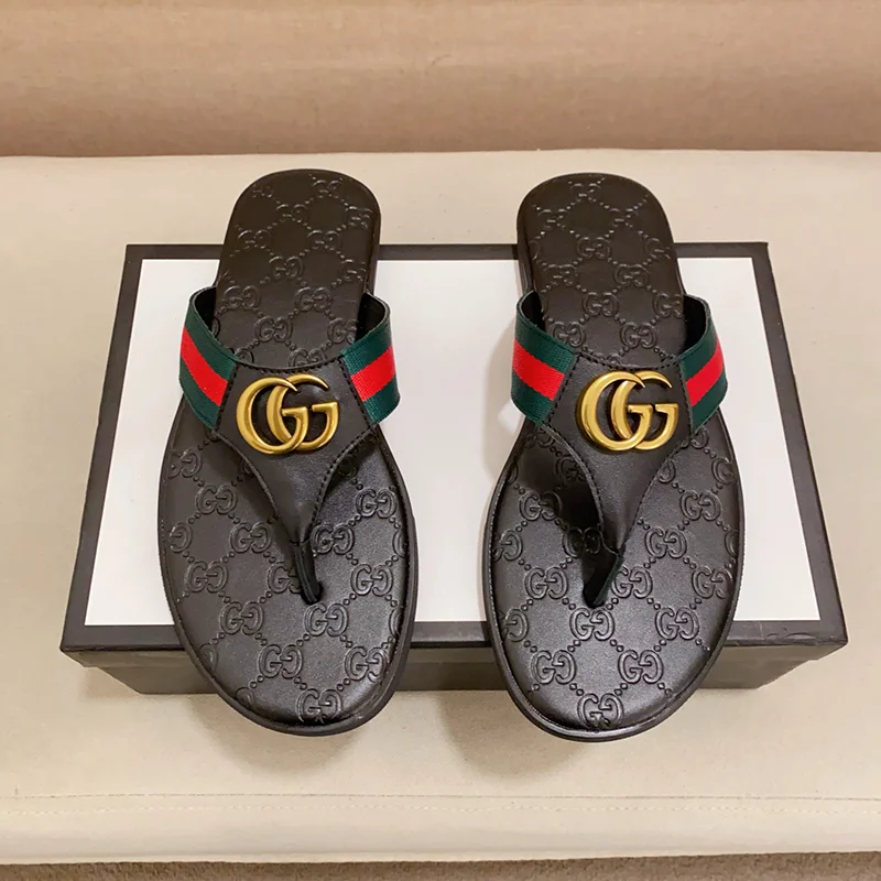 Gucci Black Thong Sa