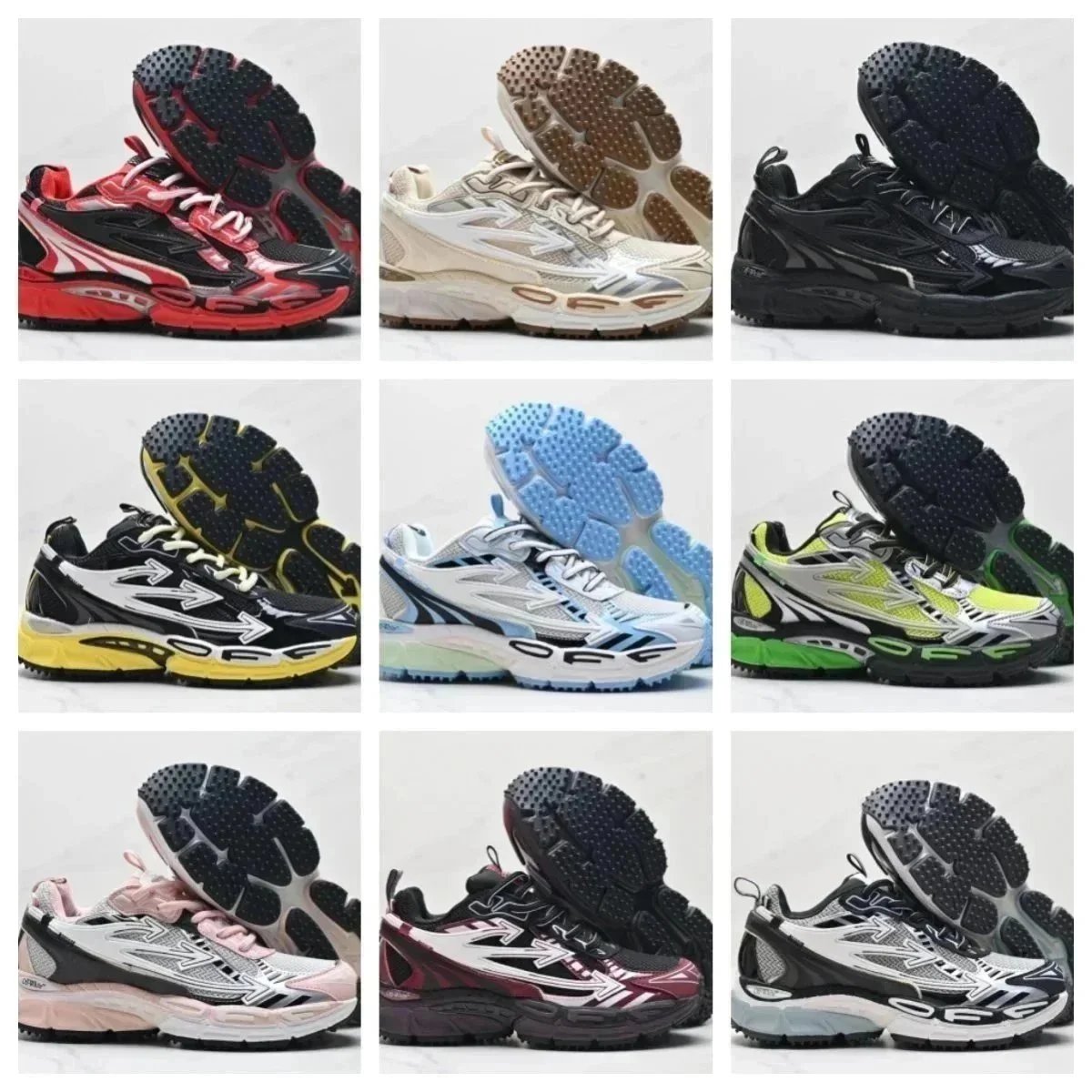 OFF-WHITE "Correct Action" series of sports shoes-- shoes