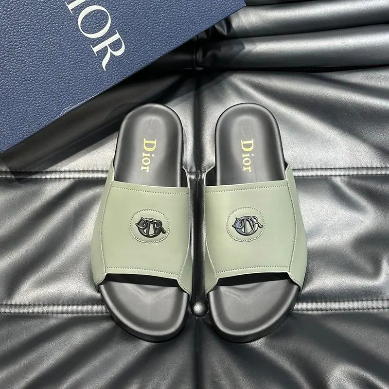 Dior Green Slides
