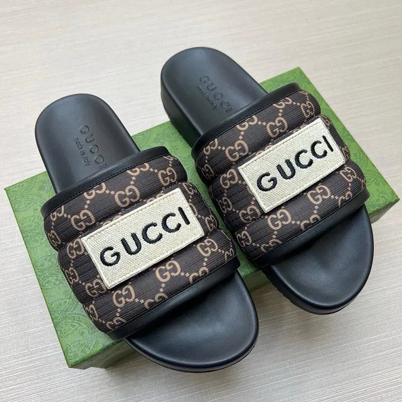 Gucci Brown Slides