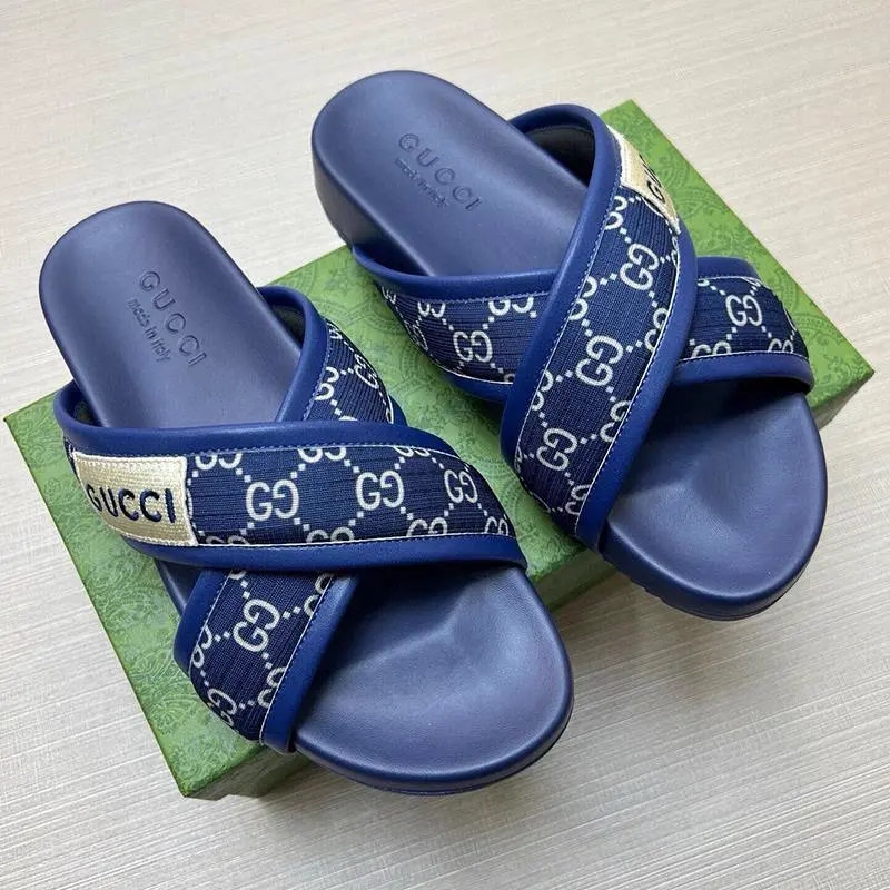 Gucci Blue Slides