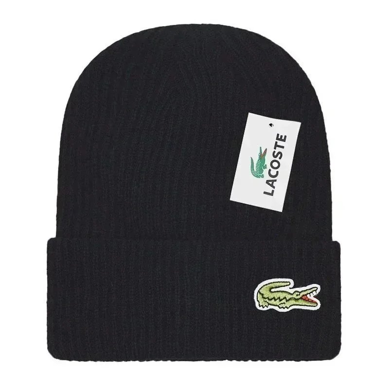 Lacoste Black Beanie