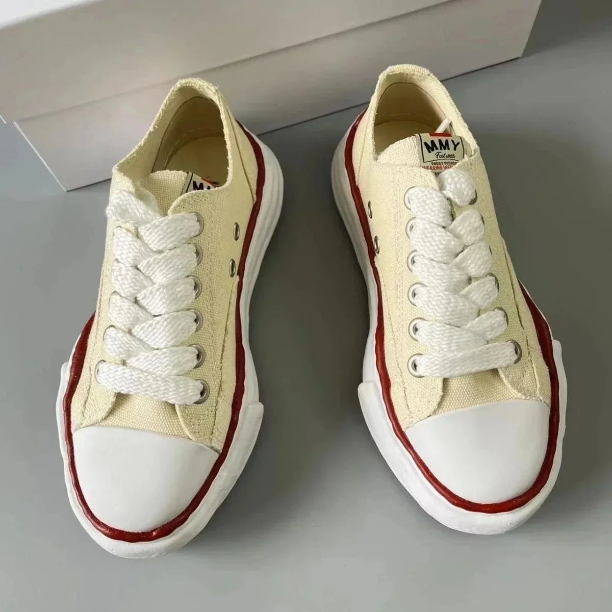 MMJ Cream Sneakers