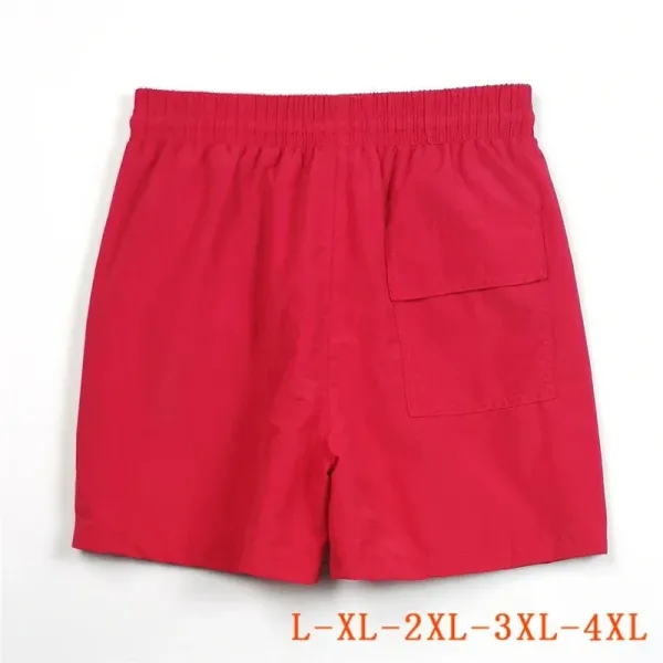 Hugo Boss Swim Shorts Red with Black Panels and White Stripes Swimwear - 18