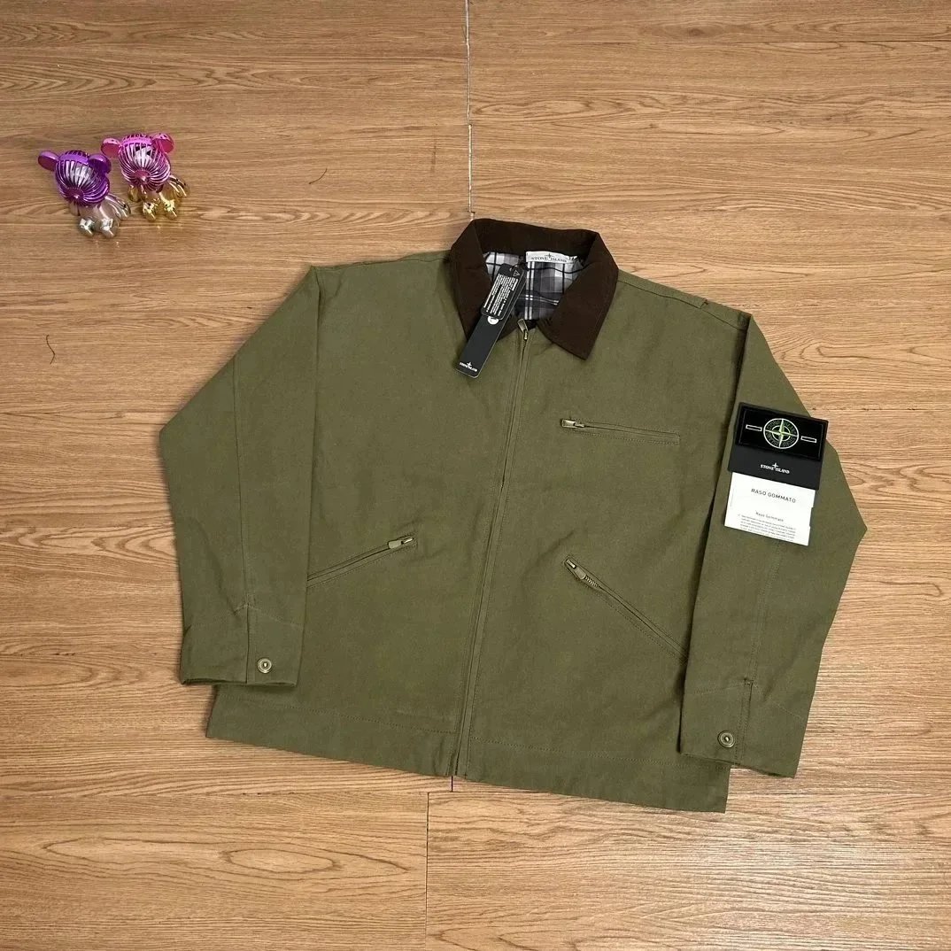 Stone Island Compass Logo Hooded Field Jacket Beige Black Olive Dark Gray Purple Off White White