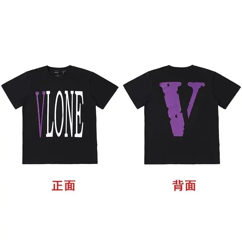 Vlone Black Purple T