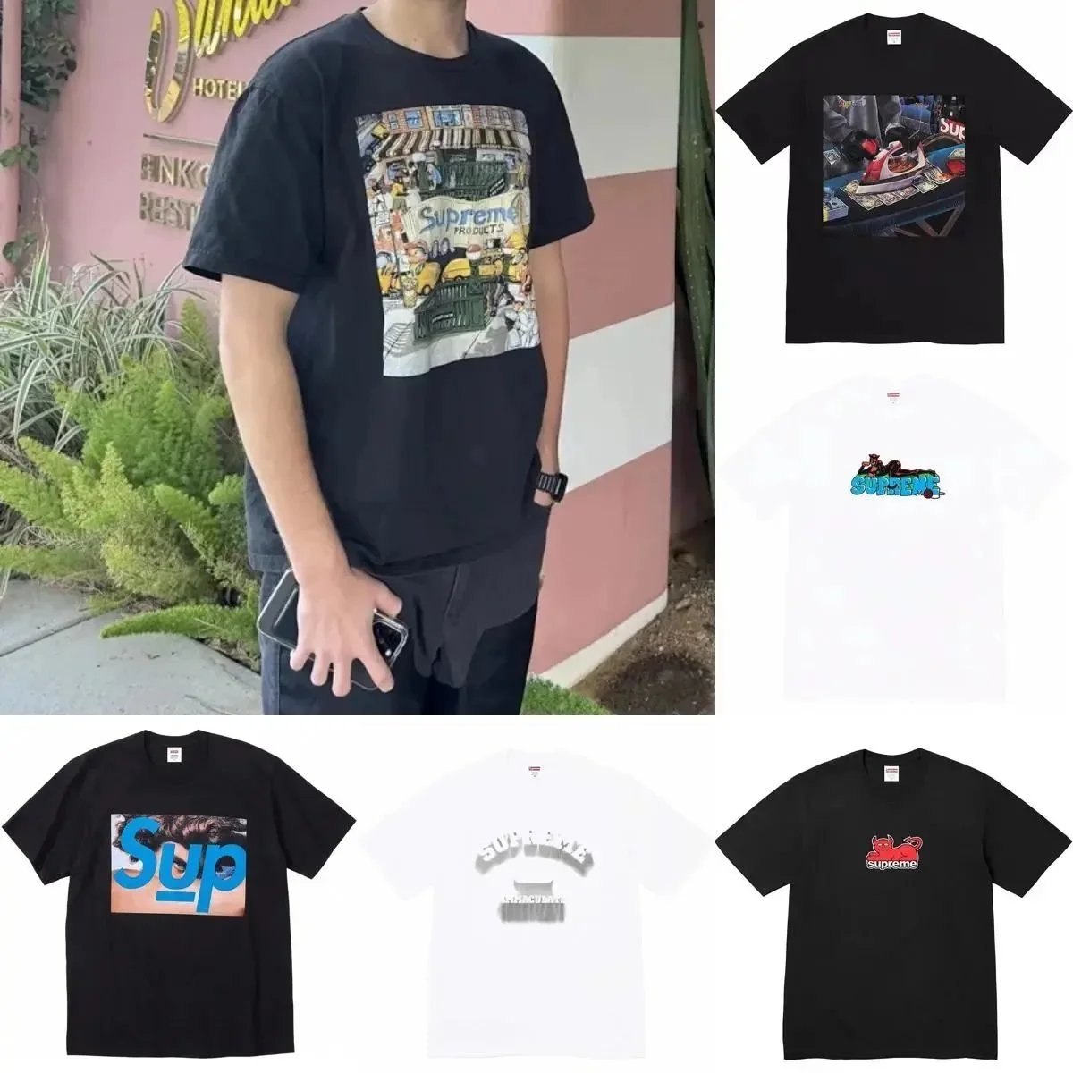 Streetwear × Supreme SS 22' Supreme Manhattan -T- Shirt--T- Shirt