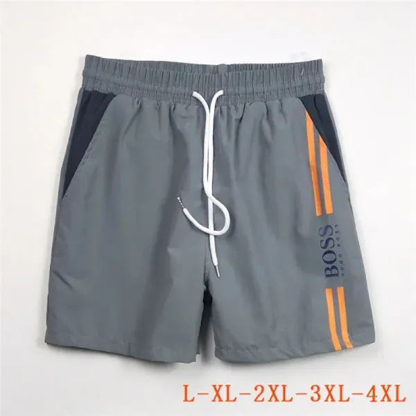 Hugo Boss Swim Shorts Red with Black Panels and White Stripes Swimwear - 19