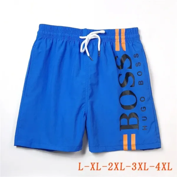 Hugo Boss Swim Shorts Red with Black Panels and White Stripes Swimwear - 26