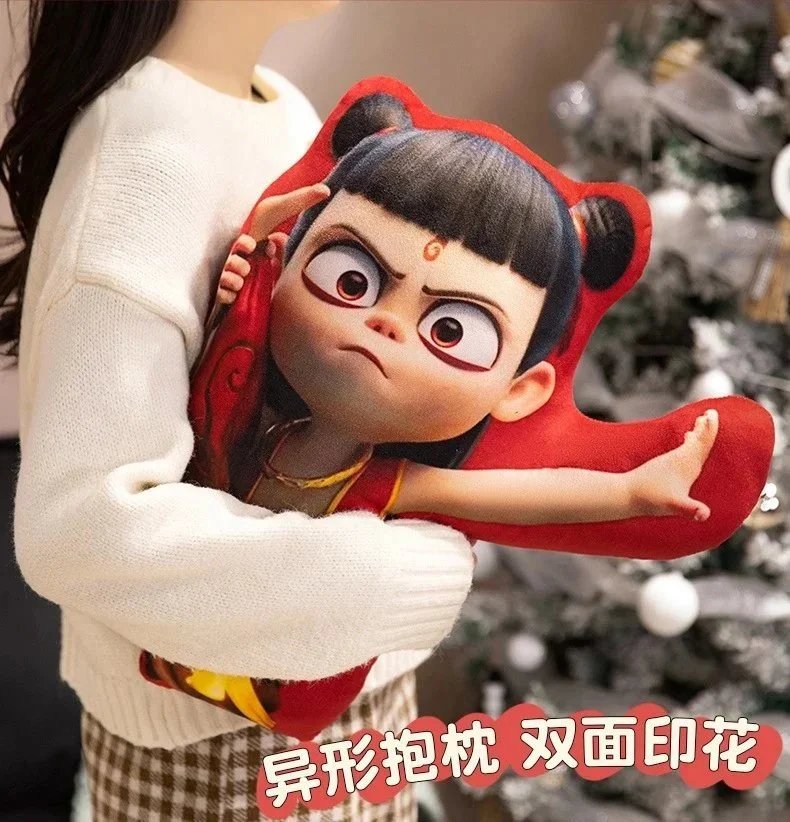 Design Nezha Character Pillow Multicolor Plush Cushion Accessories - 10