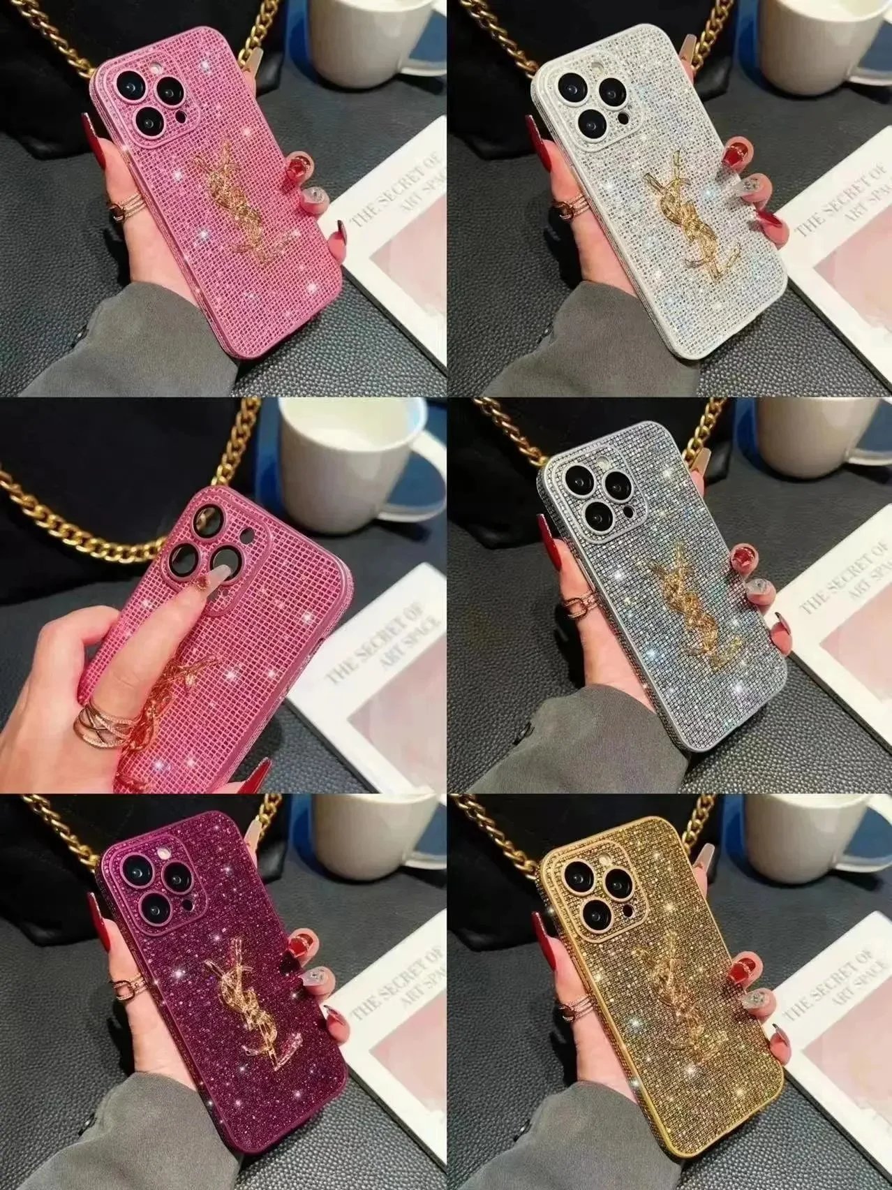 Goyard iPhone Case White Blue Pink Green Burgundy Gray Monogram