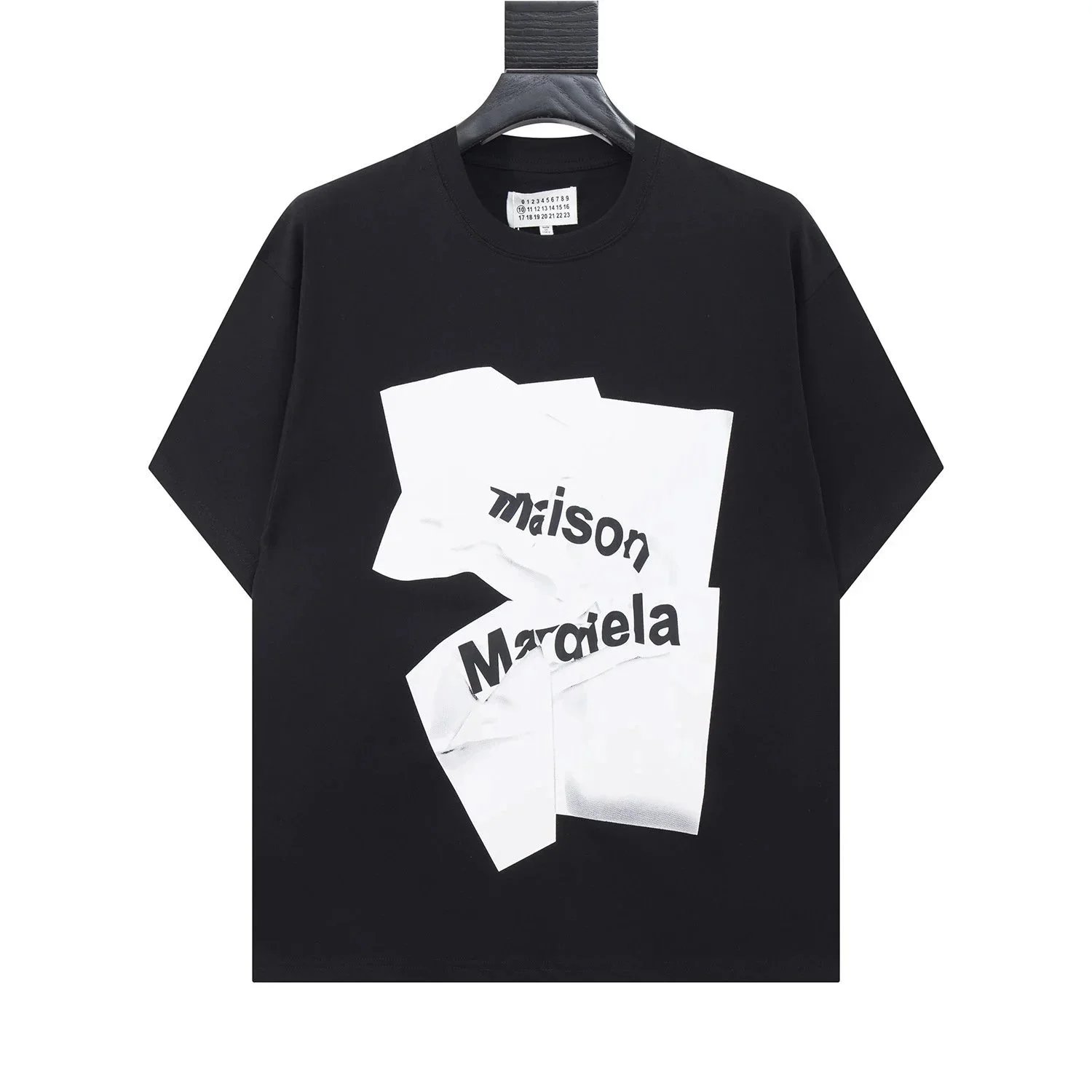 Maison Margiela Black Graphic Print T-Shirt