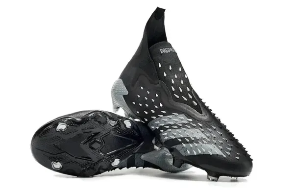 Adidas Predator Edge Black Yellow Football Cleats Sneakers - 4