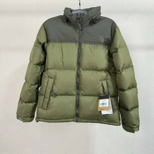 The North Face Down Jackets 1996 hooded color-block puffer product detail image 73