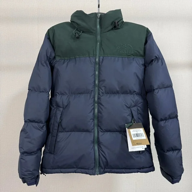 The North Face Down Jackets 1996 hooded color-block puffer product detail image 1