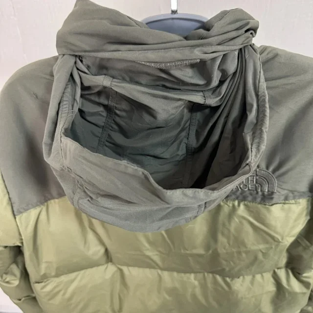The North Face Down Jackets 1996 hooded color-block puffer product detail image 79