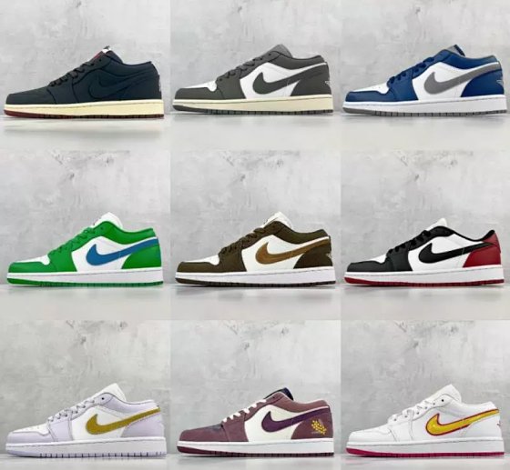 【 K-version 】 A * J1 Low cut DT version, the only flat replacement choice in the market, the second tier strongest version, brand new assembly line production, all original shoe development, original last, original cardboard development, all shoe computer needle car, original factory built-in full palm air cushion