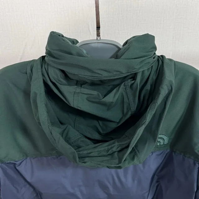 The North Face Down Jackets 1996 hooded color-block puffer product detail image 7