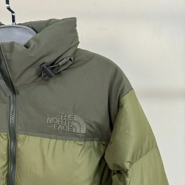 The North Face Down Jackets 1996 hooded color-block puffer product detail image 74