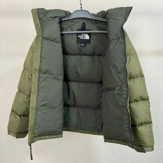 The North Face Down Jackets 1996 hooded color-block puffer product detail image 80