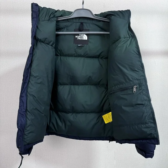 The North Face Down Jackets 1996 hooded color-block puffer product detail image 8
