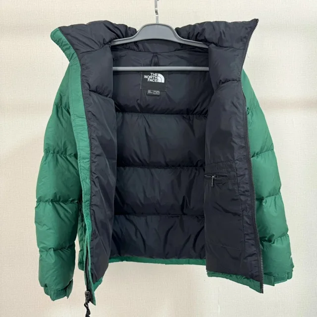 The North Face Down Jackets 1996 hooded color-block puffer product detail image 30