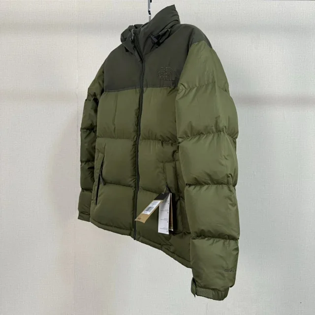 The North Face Down Jackets 1996 hooded color-block puffer product detail image 77