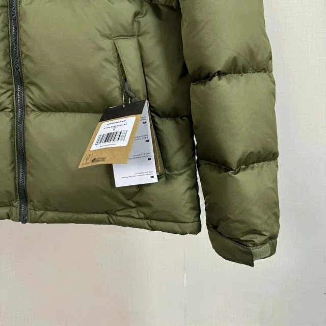 The North Face Down Jackets 1996 hooded color-block puffer product detail image 75