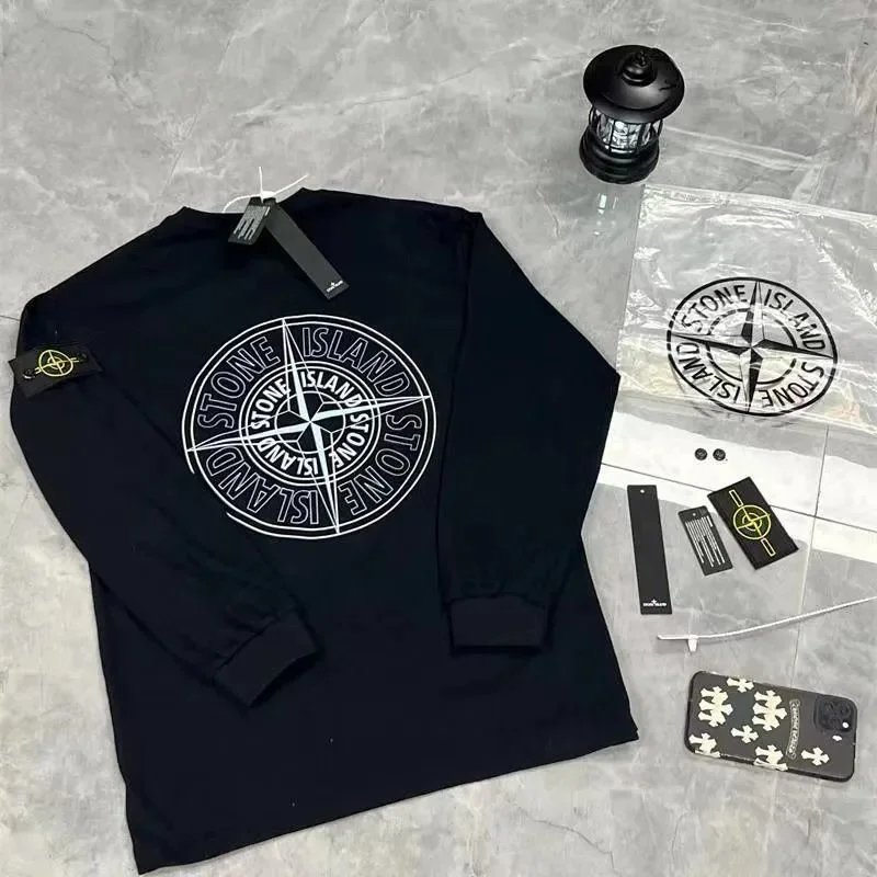 S*tone T-shirt long sleeve loose cotton