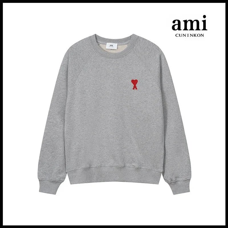 AMI Crew Neck Flower Gray [Section 633