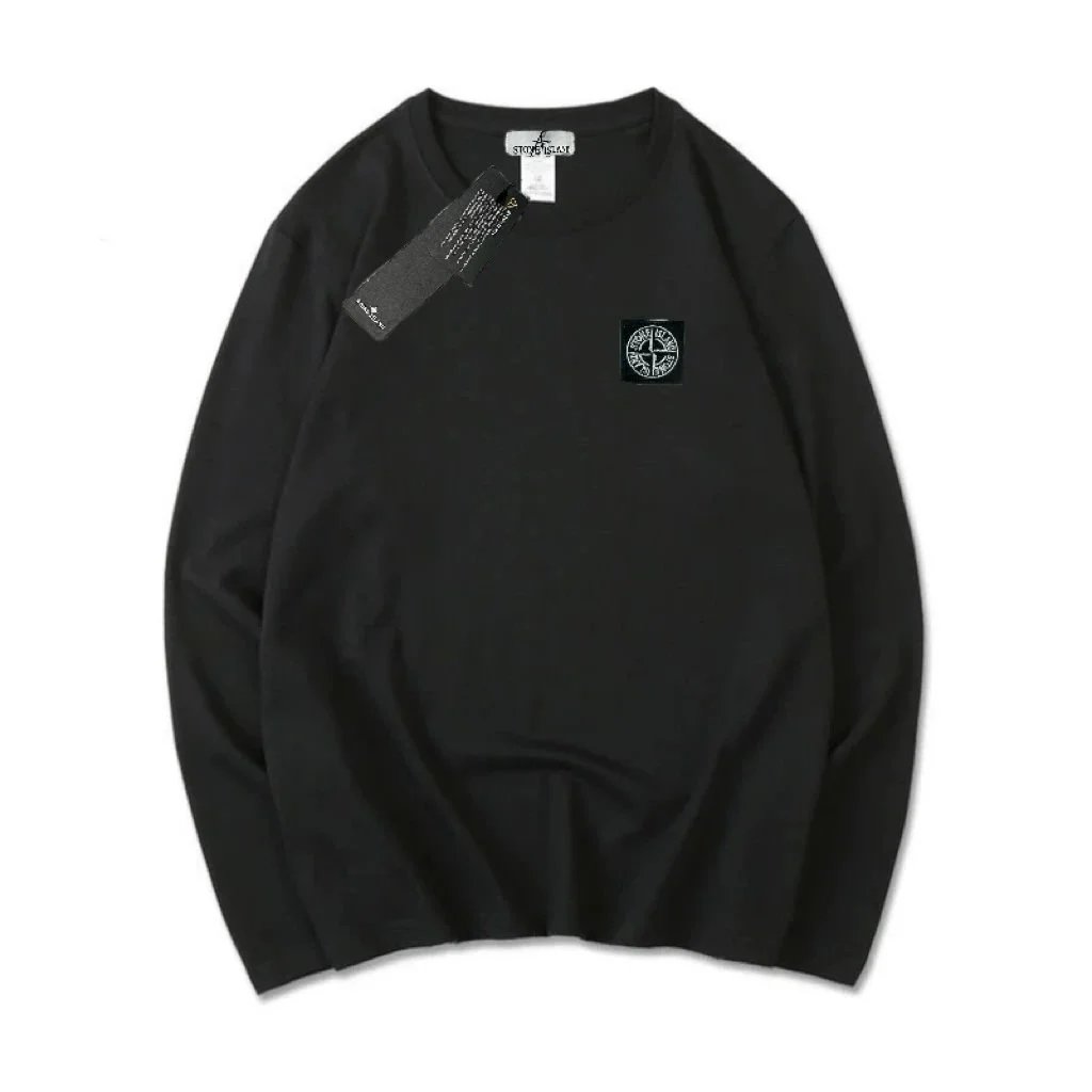 Stone Long Sleeve T Black Badge